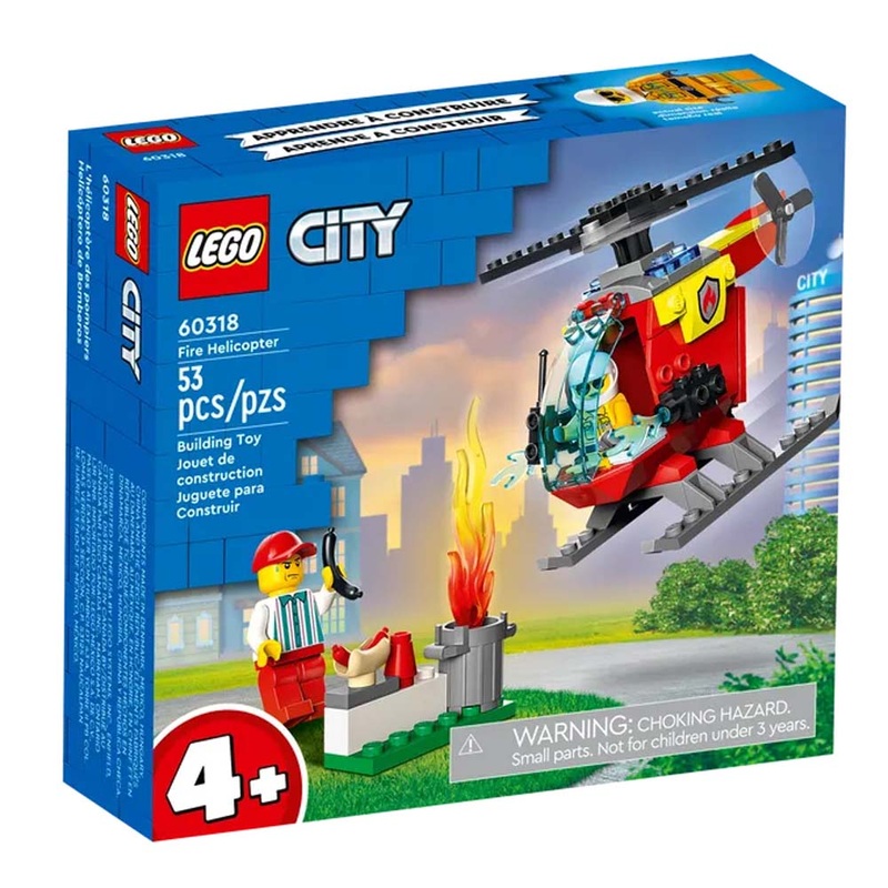 60318 - FIRE HELICOPTER-CITY 53PCS/BOX