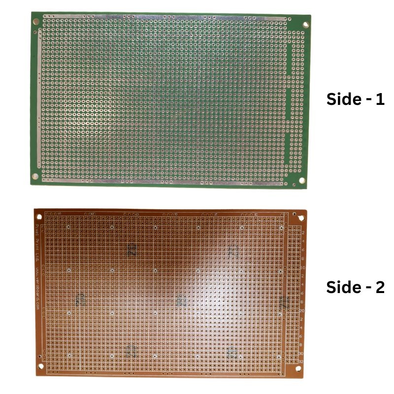 880-330406A - PCB ETCHED SS 4X6IN 1 HOLE PAD POWER BUS TINNED 0.1IN PITCH