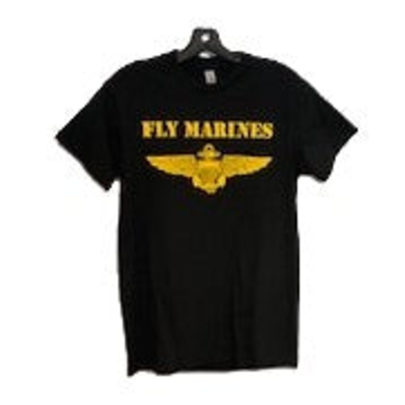 Fly Marines Adult T-Shirt Red