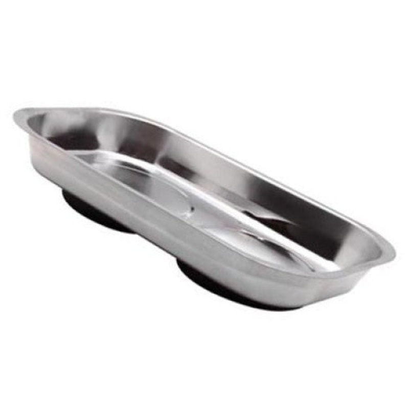 HPUT3 - MAGNETIC TRAY STEEL FINISH RUBBER ON BOTTOM SURFACE