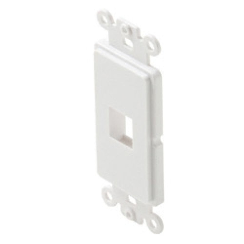 JE317F-1/WH - WALL PLATE DECORA INSERT 1PORT WHITE