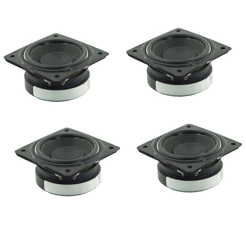 TC5FB00-08 - SPEAKER SQR 8R 5W 1.75IN 79.1DB 250-20KHZ TOP ROUND SQR FRAME (4 pcs/pkg)