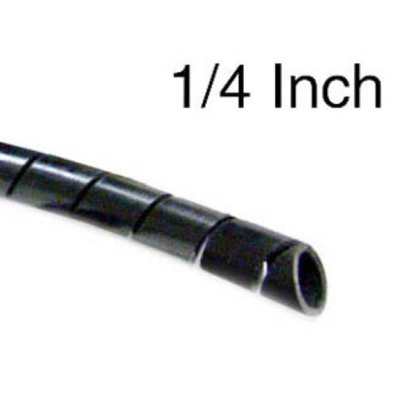 2NFP0C - SPIRAL WRAP 1/4IN OD BLK 100FT