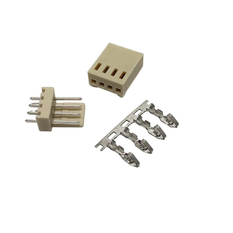 CONMX-254043 - MOLEX KIT POLARIZED 4P 2.54MM 3A 250V HEADER AND SOCKET WITH PINS