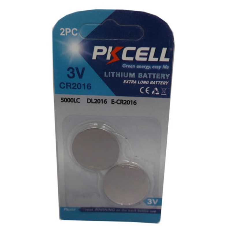 CR2016-2B - BATTERY LITHIUM 3V COIN CR2016 (2 pcs/pkg)