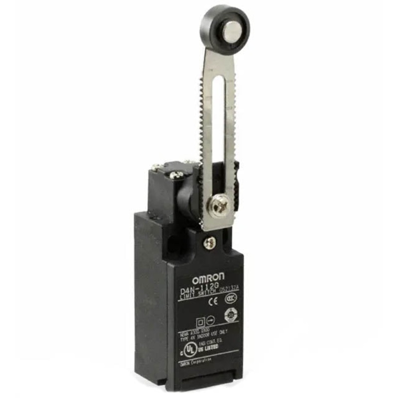 D4N-112G - LIMIT SWITCH 2P1T NO/NC 65X35MM 84MM ROLLER ARM 3A 240VAC