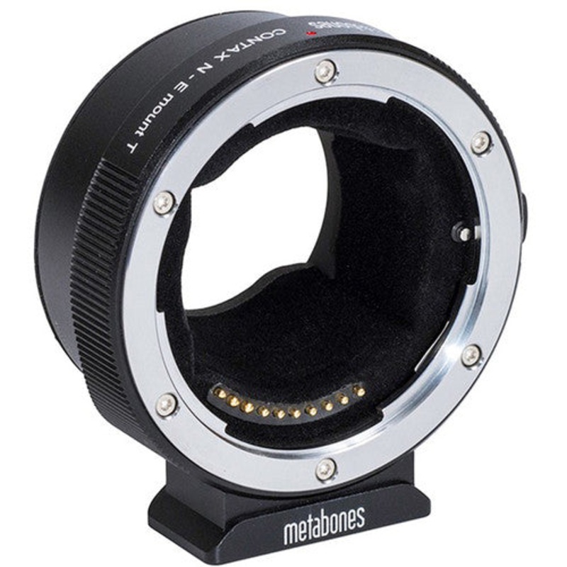 Metabones Contax N to E-mount Smart Adapter (Black Matt) - With Tripod Foot (MB_CN-E-BT1)