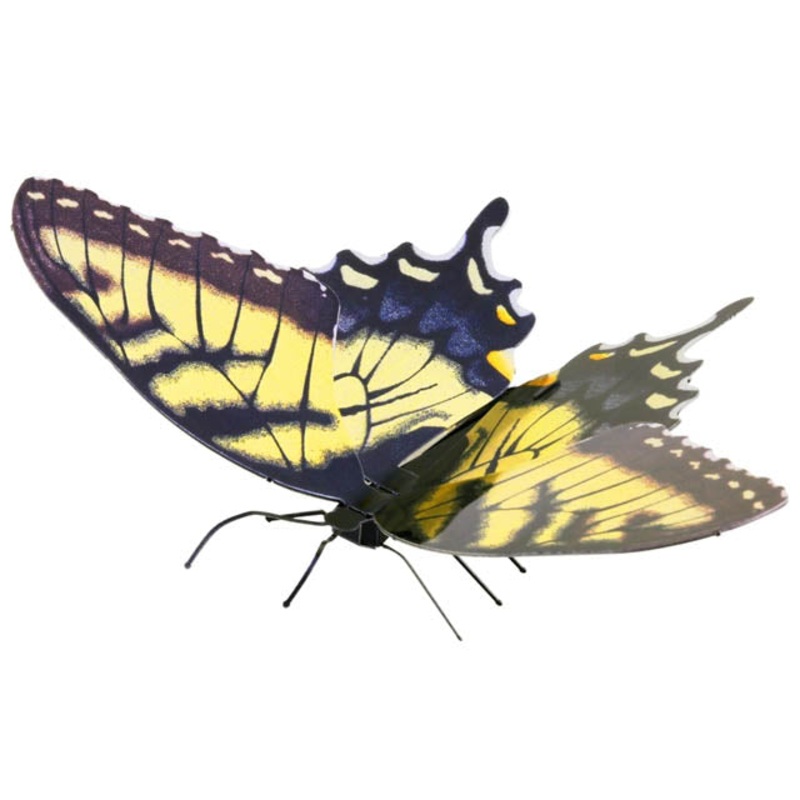 MMS125 - BUTTERFLY SWALLOWTAIL METAL EARTH 3D LASER CUT MODEL