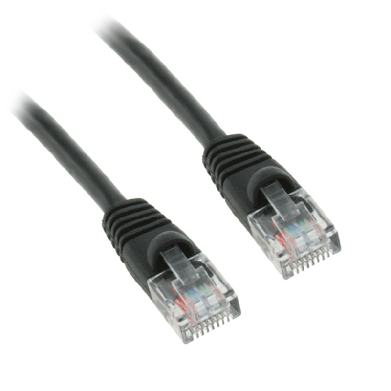 MUTP6-5BKB - PATCH CORD CAT6 BLACK 5FT SNAGLESS BOOT