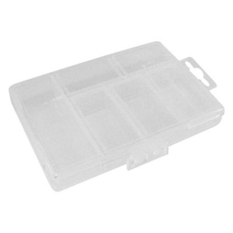 OCBR1 - COMPONENT BOX 5.3X3.3X.98IN CLEAR 5 COMPARTMENTS