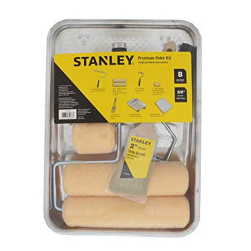 PTST03508 - PAINT KIT PREMIUM 8PC/SET ROLLER FRAME/COVER BRUSH TRAY LINER