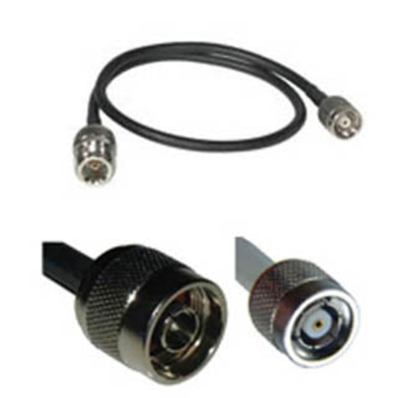 WFI-NTNC-6 - TNC FEMALE TO N MALE CABLE 6FT RG58 BLK