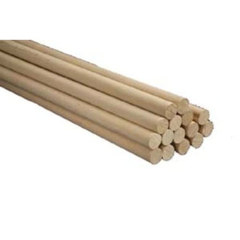03015 - DOWEL WOOD ROUND 3/8IN X 12IN (6 pcs/pkg)