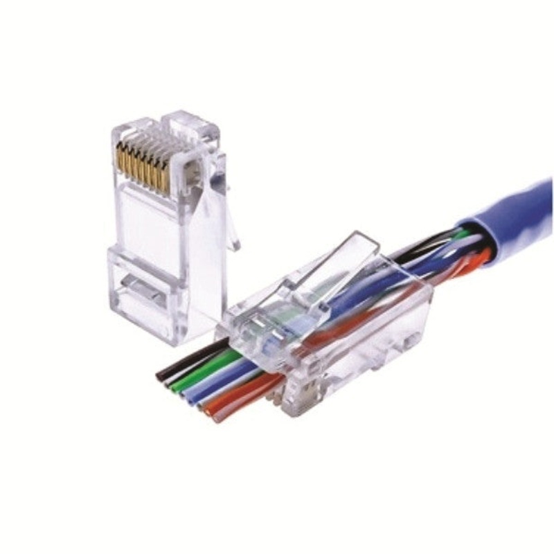 105004-BULK - MODULAR PLUG 8P8C EZ-RJ45 CAT6 SOL/STR RND (50 pcs/pkg)