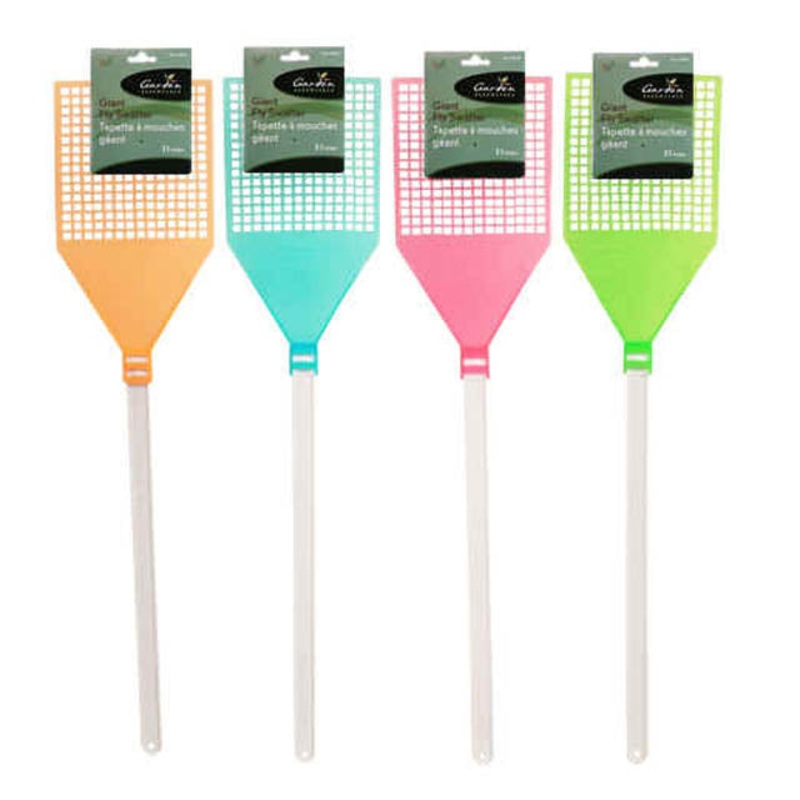 59187 - FLY SWATTER 31 INCH ASSORTED COLORS