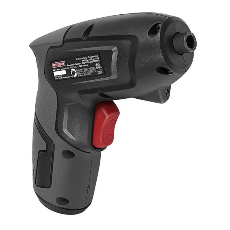 941770 - SCREWDRIVER CORDLESS RECHARGEABL 4V 1.5AH W/PHILIPS SLOT BITS