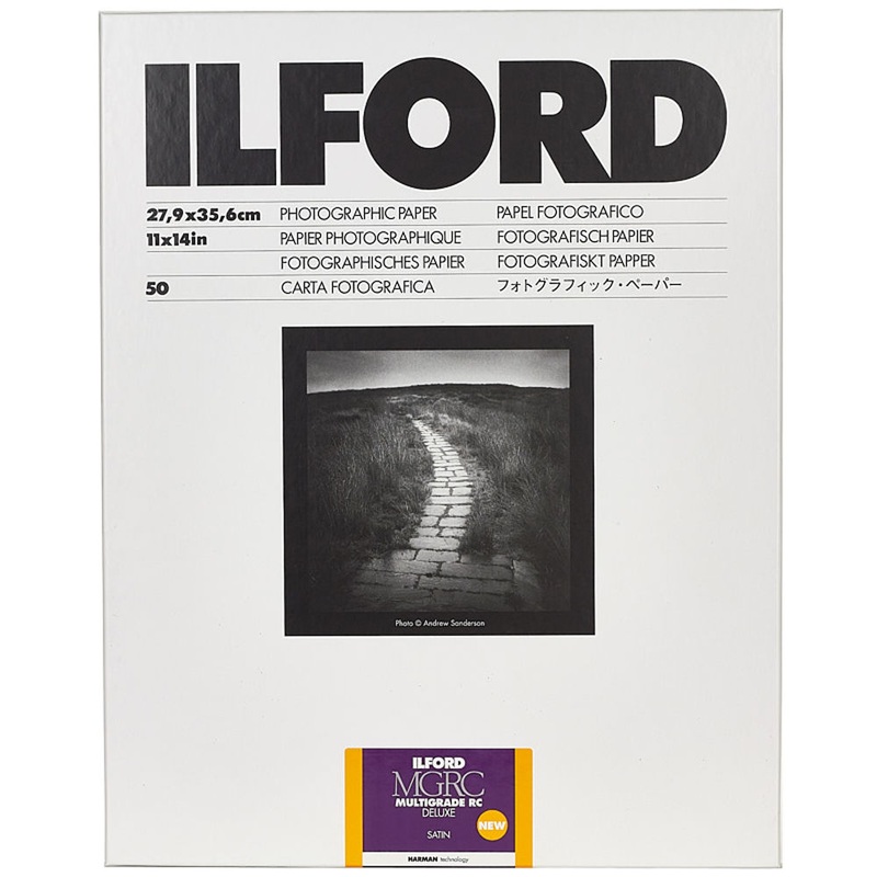 Ilford Multigrade RC Deluxe Paper (Satin, 11 x 14", 50 Sheets)