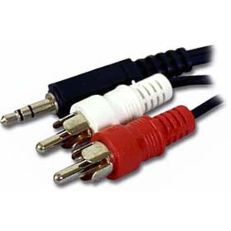 SJM2114/17 - AUDIO CABLE 3.5 STEREO PL-RCAPX2 6FT