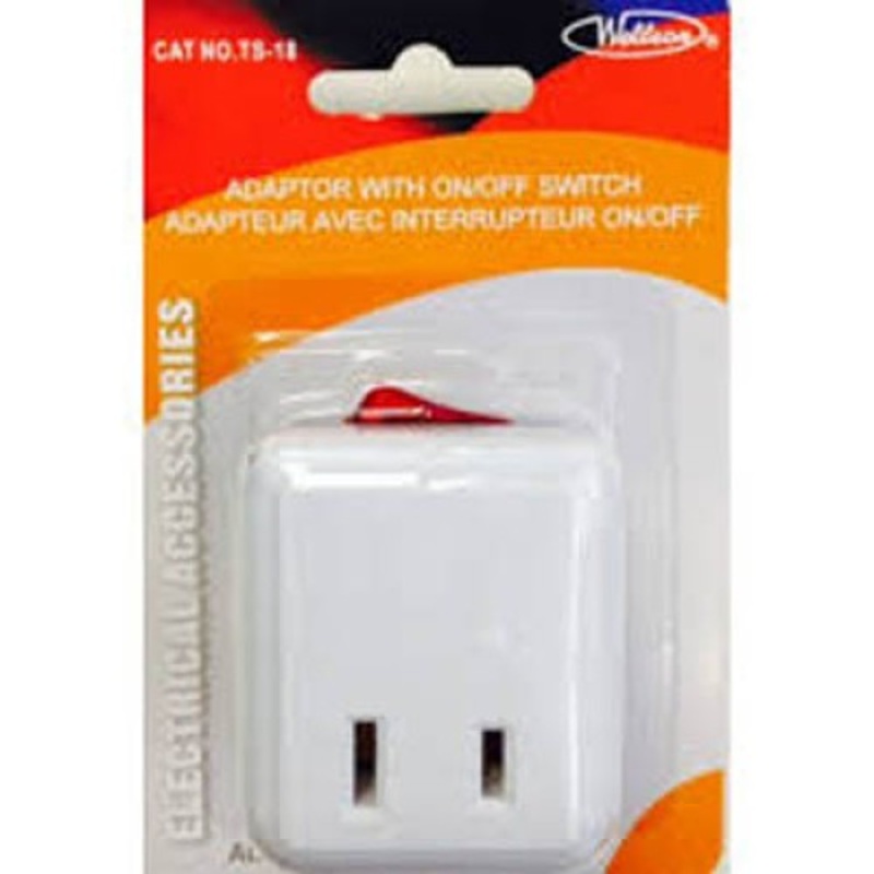TS-18 - WALL TAP 1 O/LET WITH SWITCH