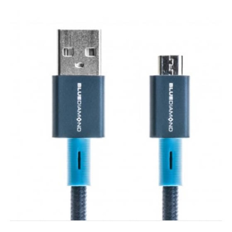 80147 - USB CABLE A MALE TO MICRO B MALE 3FT BLUE
