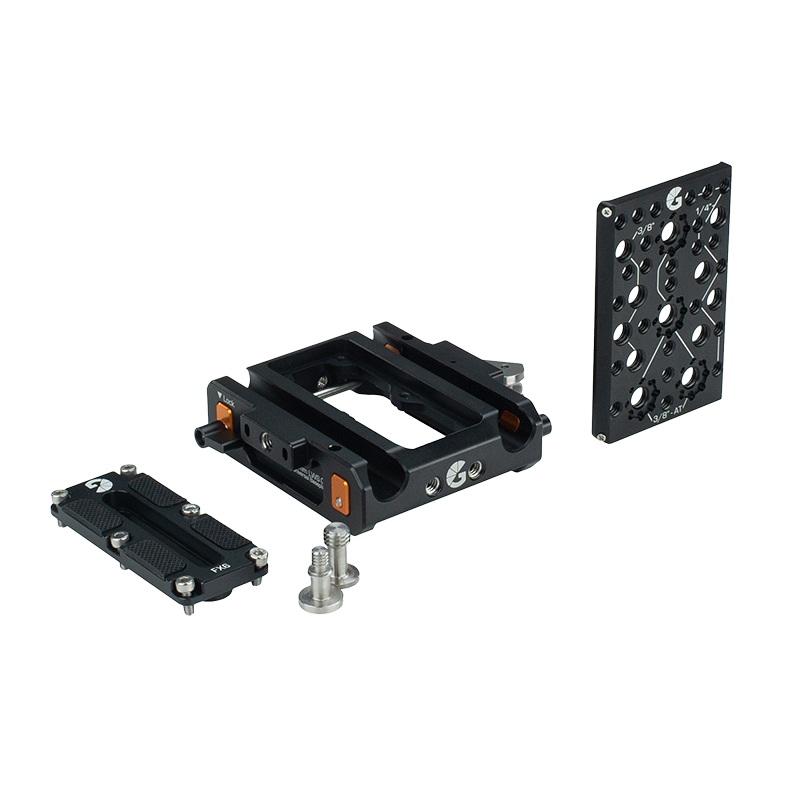 Bright Tangerine LeftField 3 Sony FX6 QR Baseplate