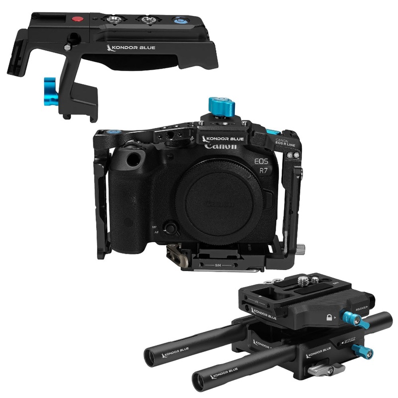 Kondor Blue Canon R7 Arca Base Rig MK II Raven Black