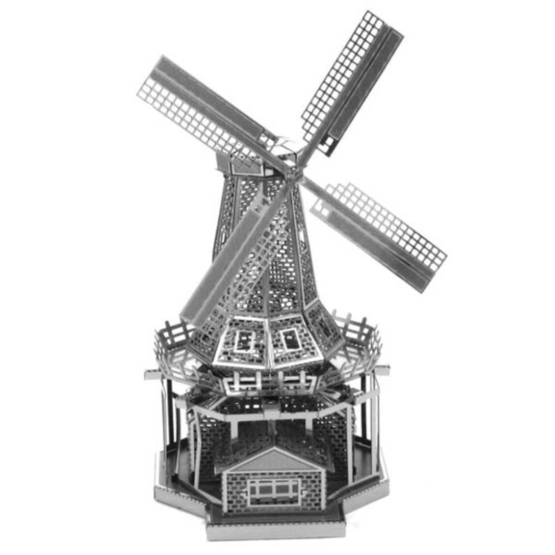 MMS038 - WINDMILL METAL EARTH 3D LASER CUT MODEL
