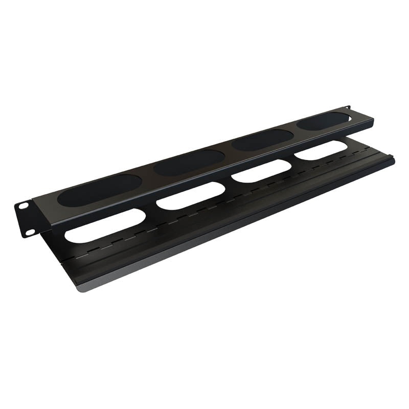 PCMDD19001BK1 - CABLE ORGANIZER 1U HORIZONTAL HINGED 2.5IN(D) 19IN RACKMOUNT