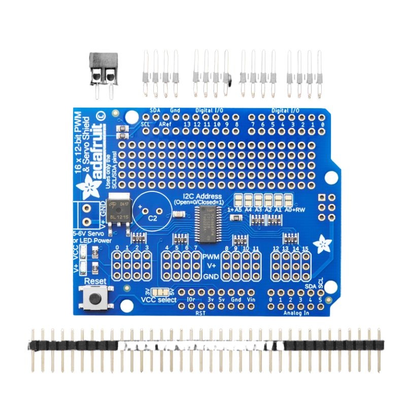 1411 - ADAFRUIT 16-CHANNEL 12-BIT PWM/S SERVO SHIELD I2C INTERFACE