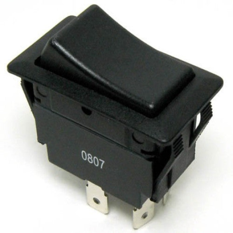 30-630 - ROCKER SWITCH 2P1T 20A ON-OFF 125VAC QT 21X38MM BLK