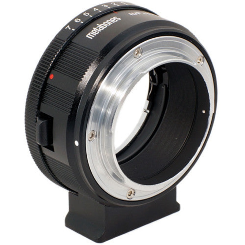 Metabones Nikon G to E-Mount adapter (Black Matt) - With Tripod Foot (MB_NFG-E-BM1)