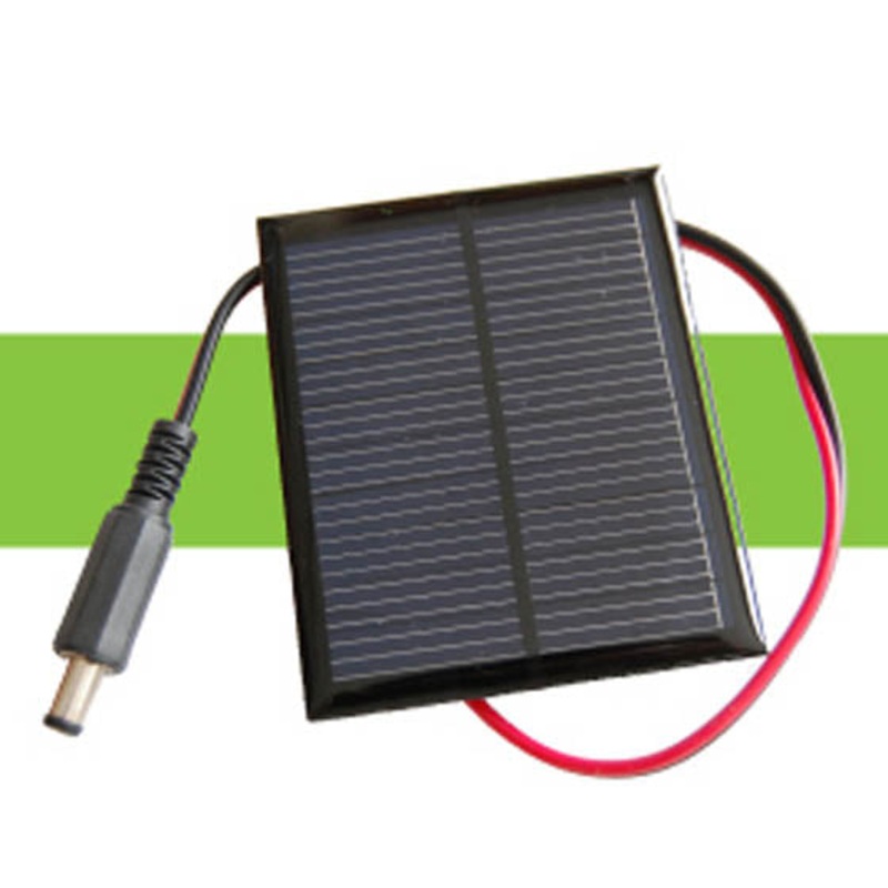 SC20072 - SOLAR PANEL 7.2V 200MA 2.7X6.2IN W/2.1MM PLUG TERMINATION