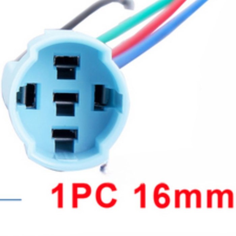 SCDY-9999 - SWITCH SOCKET 5P WITH WIRES FOR 16MM RND SWITCHES