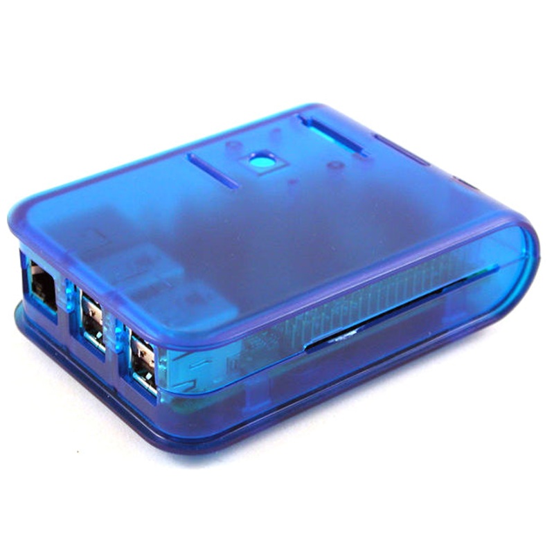 1593HAMPI3TBU - RASPBERRY PI MODEL B+ BLUE ENCLOSURE