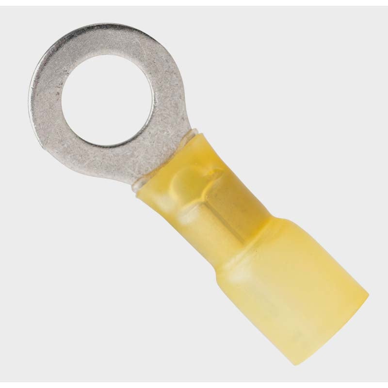 312503 - RING TERM YEL 5/16IN 12-10AWG ID-7.9MM OD-15MM HEATSHRINK ADHE (3 pcs/pkg)