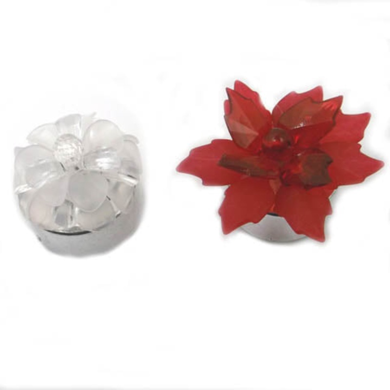 41372 - LED TEA LIGHT ASSORTED COULOUR AND SHAPE (4 pcs/pkg)