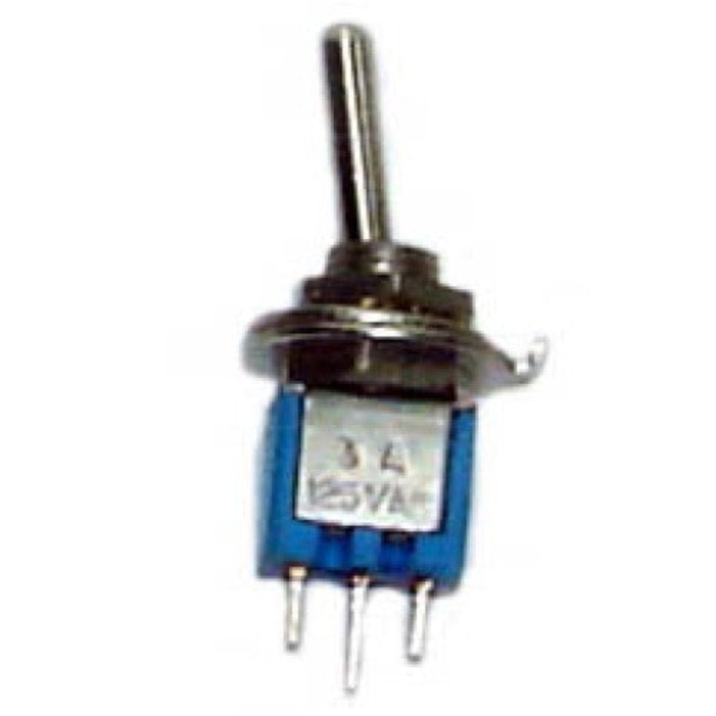 GY2073P - TOGGLE SWITCH 1P2T 3A ON-NONE-ON 125VAC TH SOL 5MM HOLE
