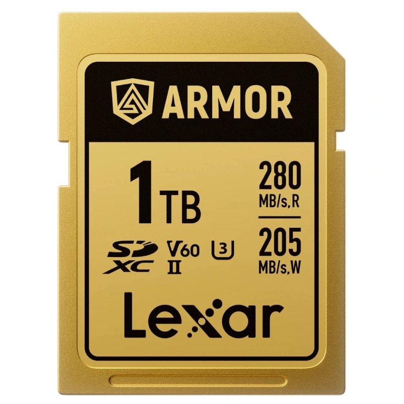 Lexar Armor Gold 1TB SDXC UHS-II 280MB/s Memory Card - V60