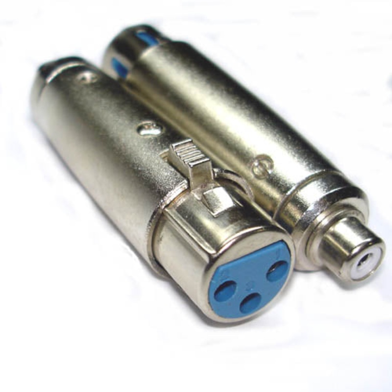 MC1021 - XLR ADAPT 3JK-RCA JACK METAL TIN