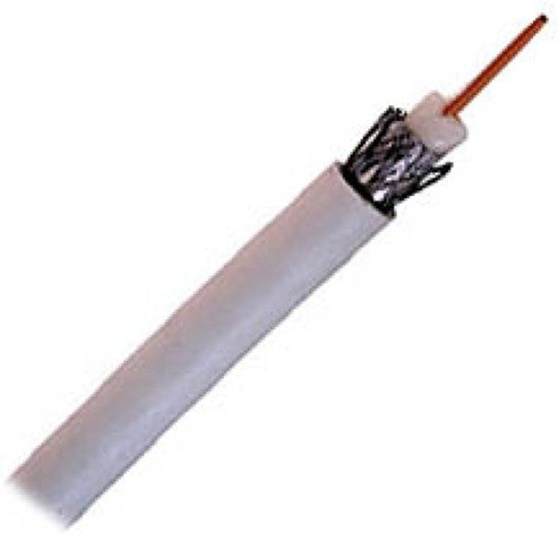 77402 - COAX CABLE RG6 DUAL SHLD CMP 1000FT WHT