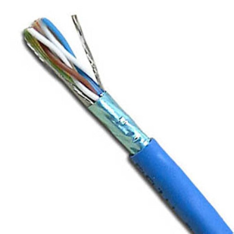 77550 - CABLE CAT5E FT4 SOL BLU SHLD 1000FT STP CMR 4P/24AWG 350MHZ