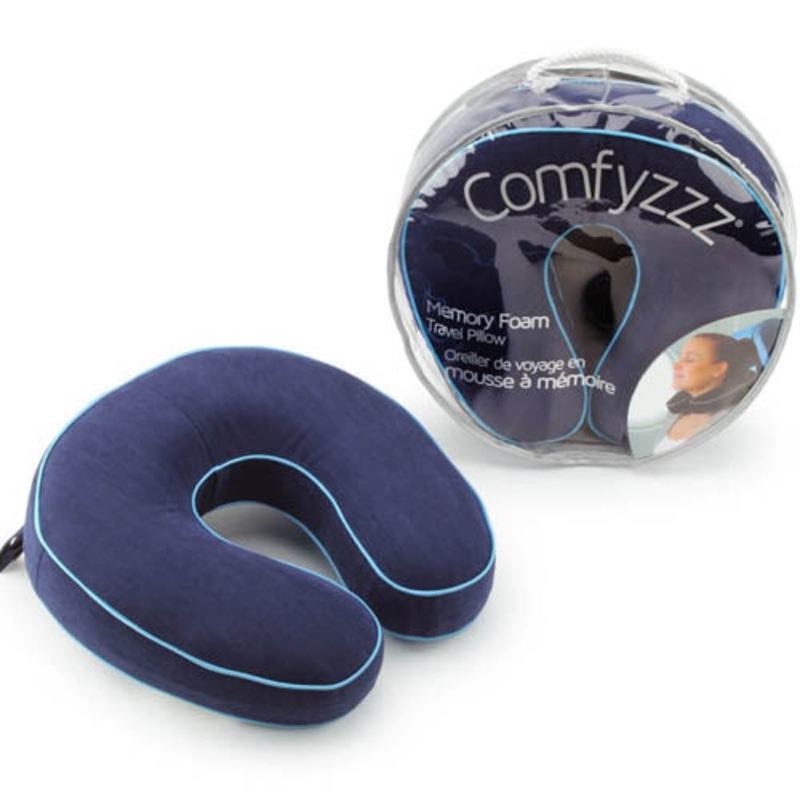 85-6642 - TRAVEL PILLOW MEMORY FOAM ASSORTED COLORS