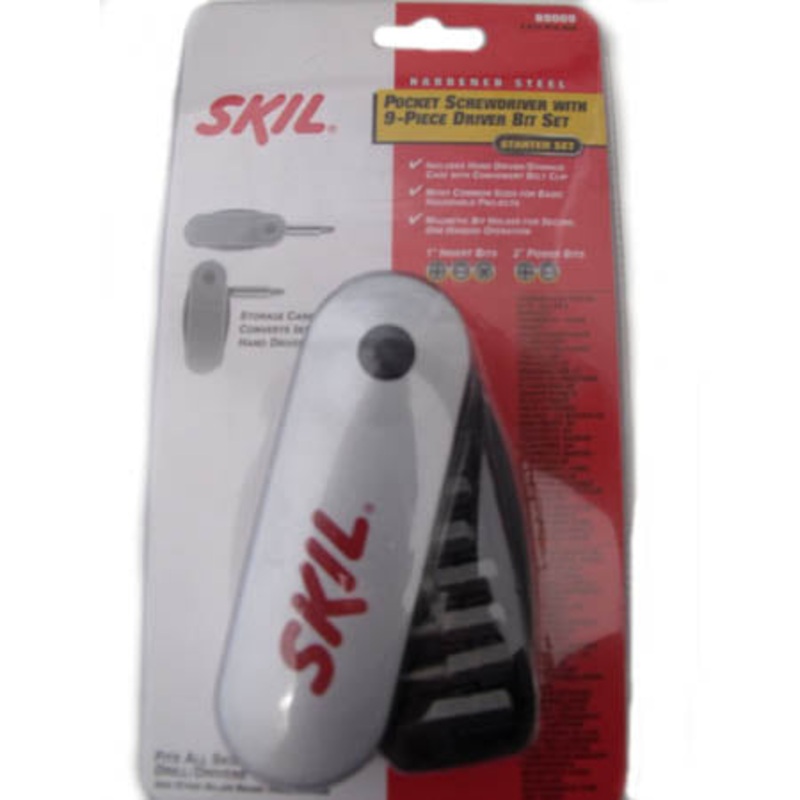 89009 - SCREWDRIVER MULTIBIT 9PC DRIVER BIT SET