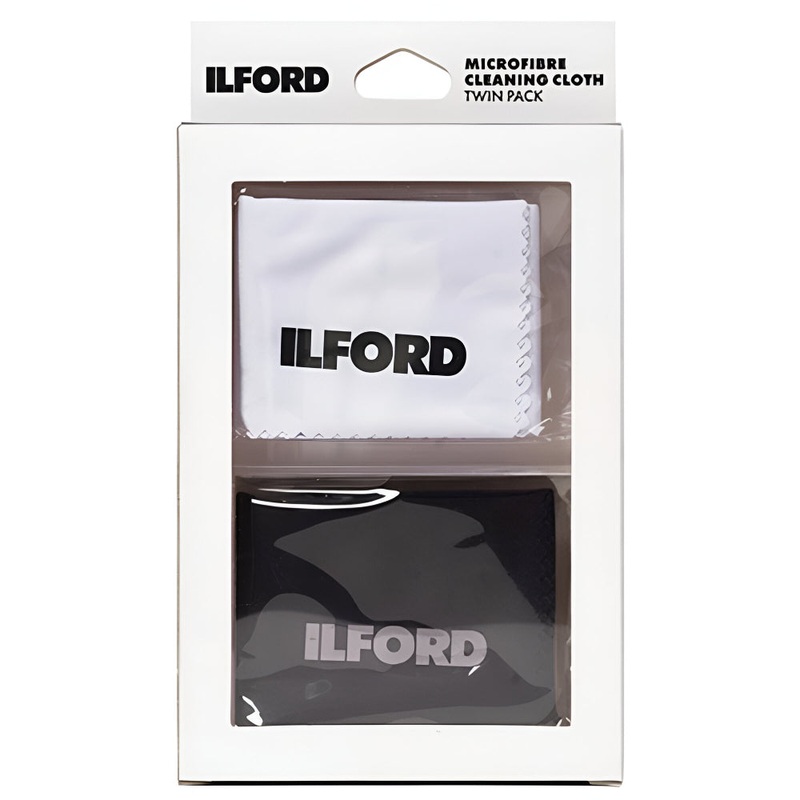 Ilford Microfibre Cleaning Cloth White Twin Pack