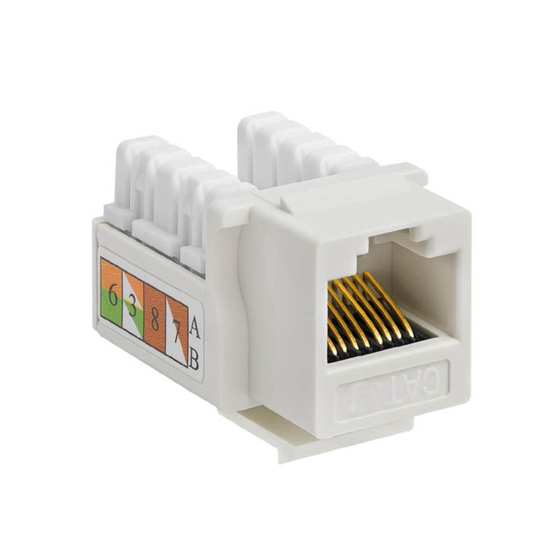 K1116.10 - KEYSTONE JACK CAT5E WHT 110