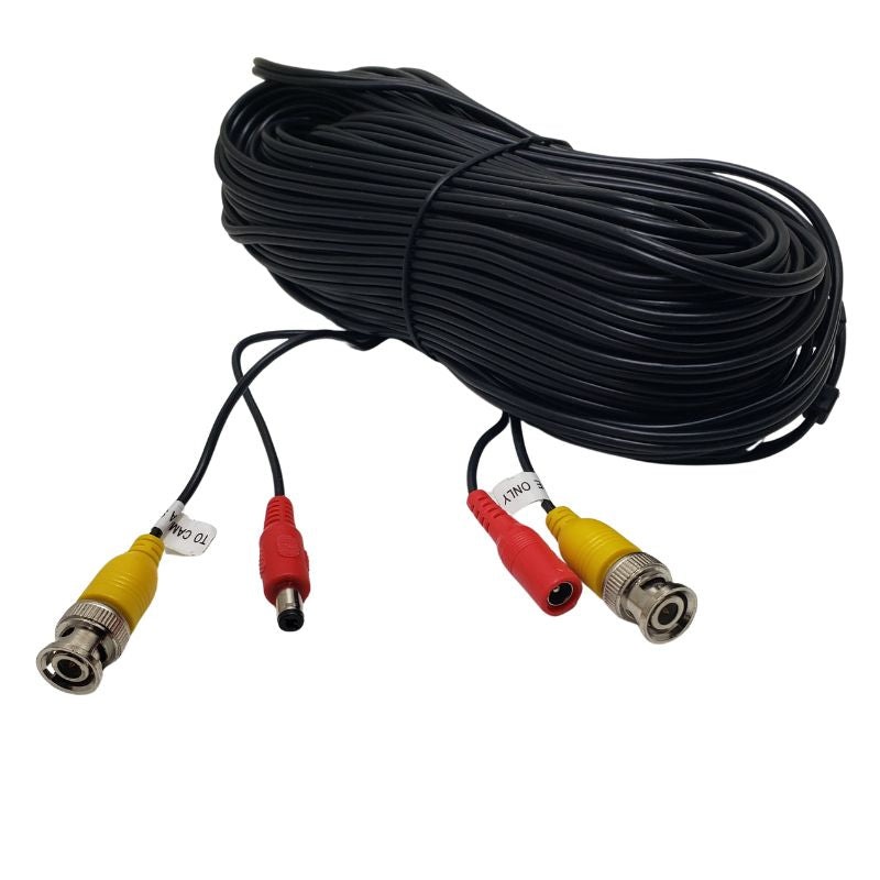 10296-000 - BNC CABLE M/M CCTV POWER 100FT black