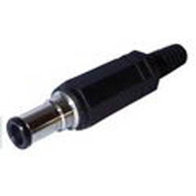 1135 - DC POWER PLUG 1.1X3.5X9.5MM WITH STRAIN RELIEF