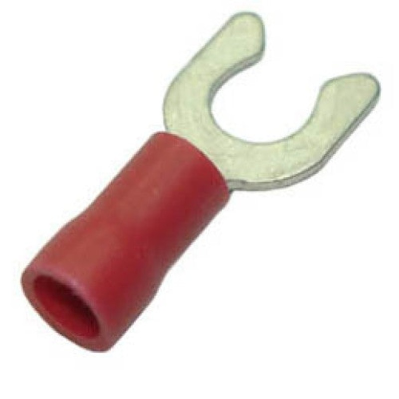 160132-1000 - SPADE LOCK RED #10 22-18AWG ID-5.3MM WIDTH-9.5MM (1000 pcs/pkg)