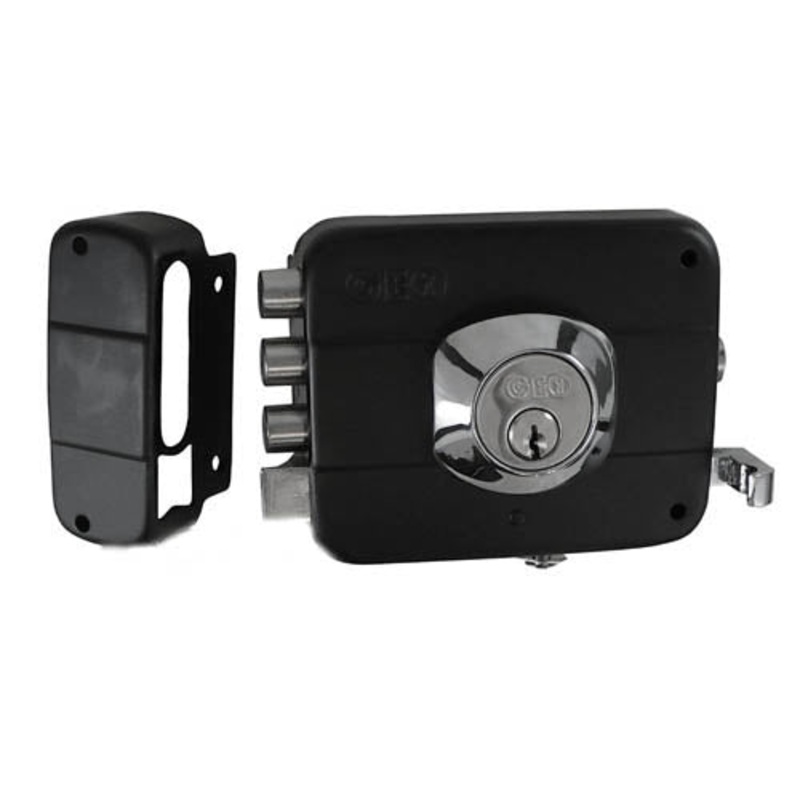 91010-143 - DEADBOLT LOCK NICKLE PLATED LEFT HANDED WITH 3 KEYS
