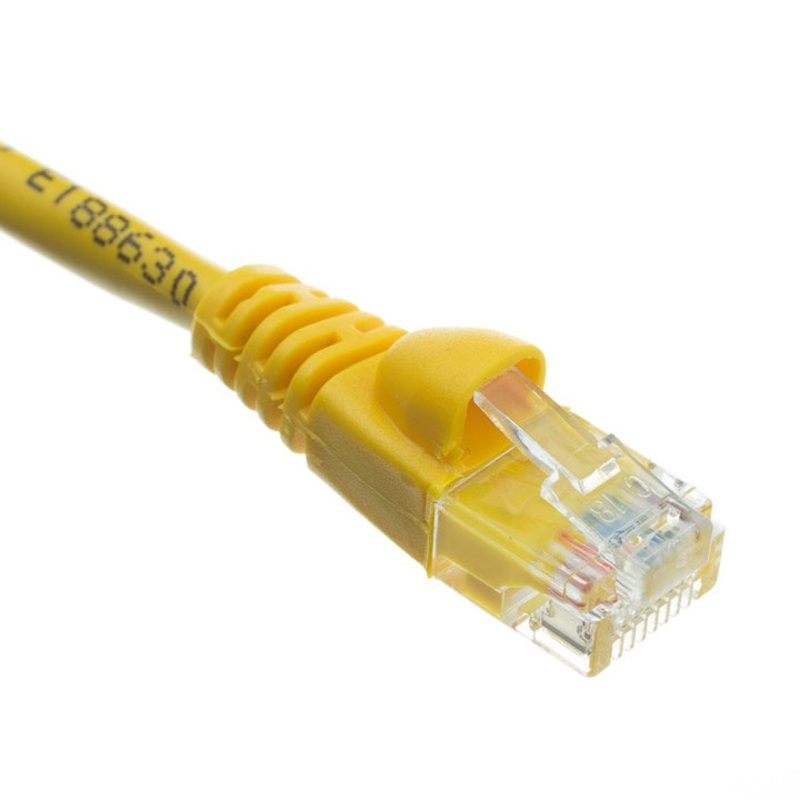 MUTP6-10YLB - PATCH CORD CAT6 YEL 10FT SNAGLESS BOOT